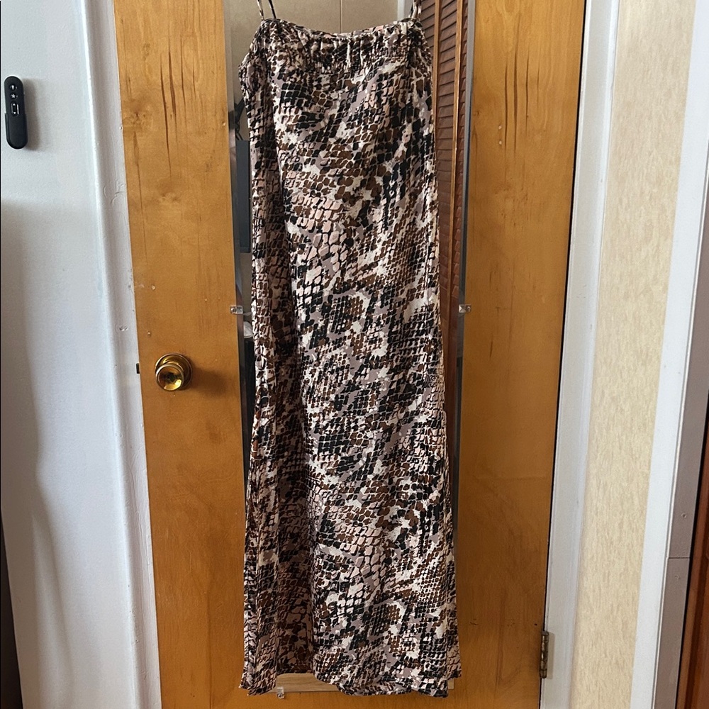 Snake Print Maxi dress